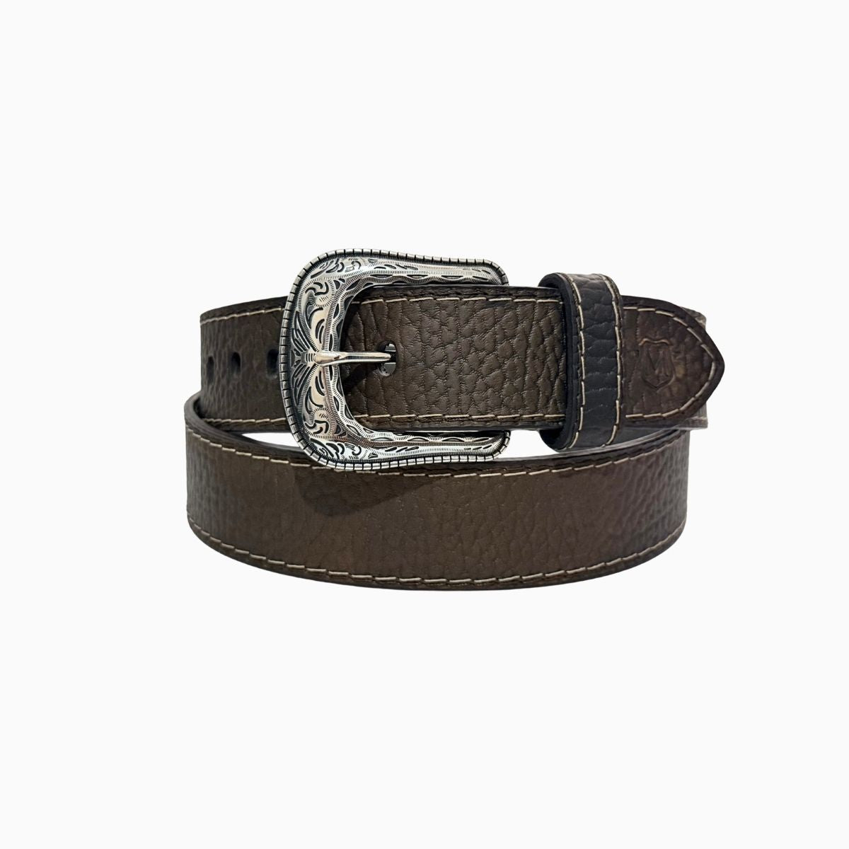 Cinturón Hombre café western